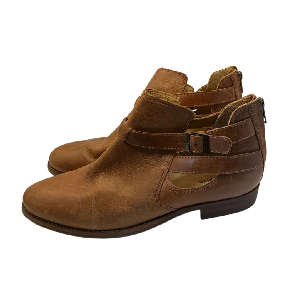 L.L. Bean Westport Sandalized Nubuck Leather Boot Brown Size 11